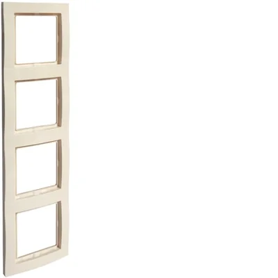 Cream fourfold frame, fiorena