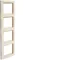 Cream fourfold frame, fiorena