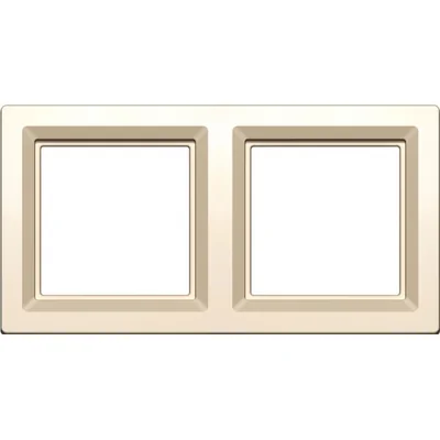 Cream gloss double frame
