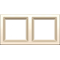 Cream gloss double frame