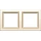 Cream gloss double frame