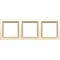 Cream gloss triple frame