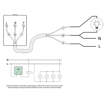 Crépuscule automatique avec capteur photosensible AWZ interne