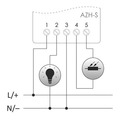 Crepúsculo automático con sonda hermética externa de 12V