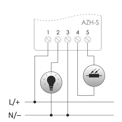 Crepúsculo automático con sonda hermética externa de 24V