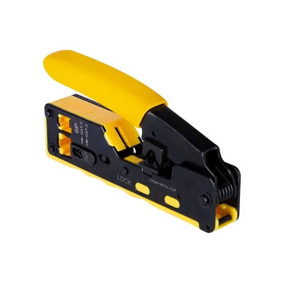Crimpzange für EZ und BW RJ45 Durchgangsstecker