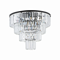 CRISTAL L Lampada da soffitto 71cm 12x60W IP20 nero