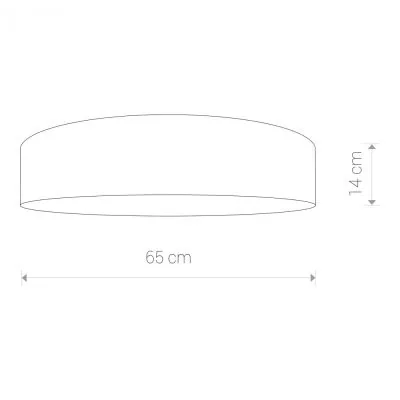 CROCO Lampada da soffitto 65cm 4x25W IP20 grigio