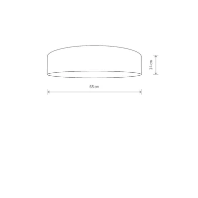 CROCO Plafón 65cm 4x25W IP20 gris