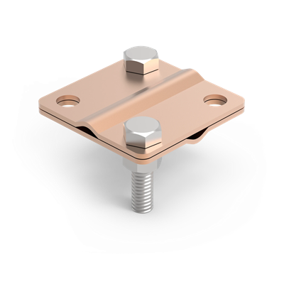 Cross connector 2-hole 8/30 copper