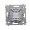 Cross connector (module) 10A 230V quick connectors white