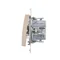 Cross connector (module) 10A 250V quick connector cream