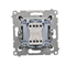 Cross connector (module) 10A 250V quick connectors anthracite (metallic)