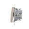 Cross connector (module) 10A 250V quick connectors gold (metallic)