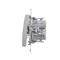 Cross connector (module) 10A 250V quick connectors silver (metallic)