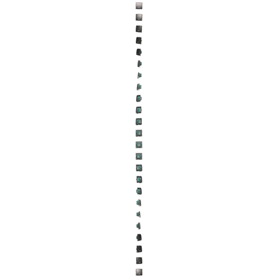 Cross connector with backlight (module) 10A 250V inox screw terminals (metallic)