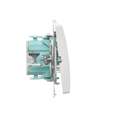 Cross connector with backlight (module) 10A 250V white screw terminals