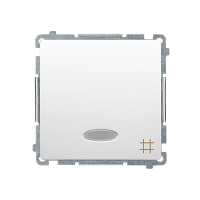 Cross connector with backlight (module) 10A 250V white screw terminals