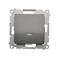 Cross connector with LED backlight (module) 10A 250V quick connectors anthracite (metallic)