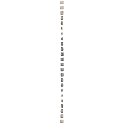 Cross connector with LED backlight (module) 10A 250V quick connectors cream