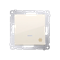 Cross connector with LED backlight (module) 10A 250V quick connectors cream