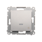 Cross connector with LED backlight (module) 10A 250V quick connectors silver (metallic)