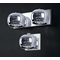 CRYSTAL Double wall lamp 37 cm chrome