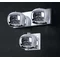 CRYSTAL Double wall lamp 37 cm chrome