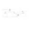 CRYSTAL Double wall lamp 37 cm chrome