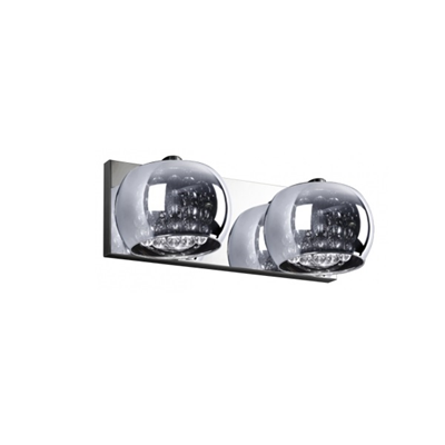 CRYSTAL Double wall lamp 37 cm chrome