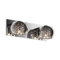 CRYSTAL Double Wandleuchte 37 cm Chrom
