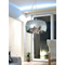 CRYSTAL Einzelne Pendelleuchte 28 cm Chrom