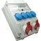 Cuadro de distribución 1*32A 5p, 1*16A 5p, 4*250V, protección 3F-16A, 2*1F-16A