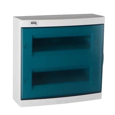 Cuadro de distribución de superficie KDB-S24T con carril DIN