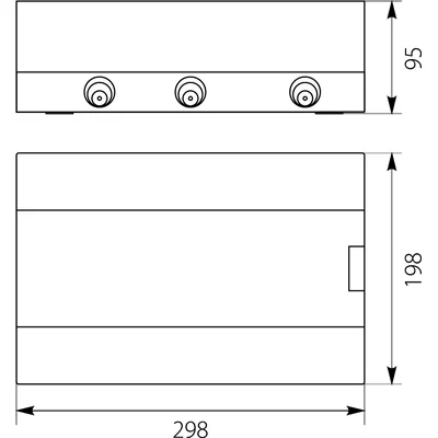 Cuadro de distribución de superficie SRn-12 (N+PE)