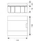 Cuadro de distribución empotrable blanco SRp-6/B (N+PE)