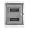 Cuadro de distribución GALANT PLUS 2x12 PE+N 1500V CC 1000V CA, montaje en superficie, IP 65 - color humo