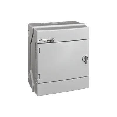 Cuadro de distribución hermético RH-6/UV (500 V CA, 1500 V CC) gris