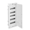 Cuadro de distribución MSF 5x12 PE+N, empotrable, con puerta metálica IP 30 - blanco