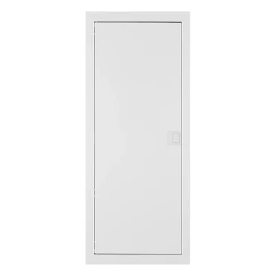 Cuadro de distribución MSF 5x12 PE+N, empotrable, con puerta metálica IP 30 - blanco