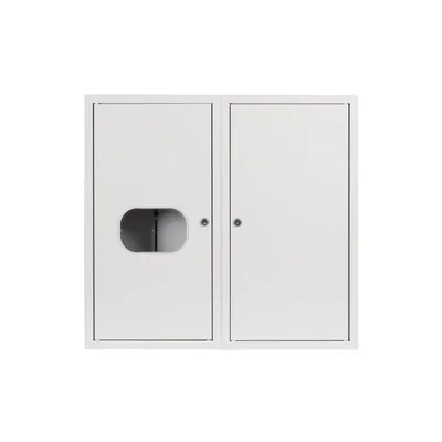Cuadro de distribución NRL 48 con cerradura y cristal (4-312) RAL 9003