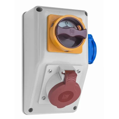 Cuadro de distribución R-BOX KOMPAKT: 1x16A/5P, 1x250V, 1x0/1 25A, 400V, IP44