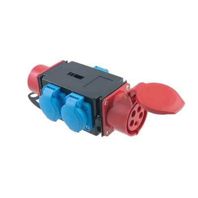 Cuadro de distribución R-BOX MINI: 1x16A/5P, 1xWTP16A/5P, 3x250V, 400V, IP44
