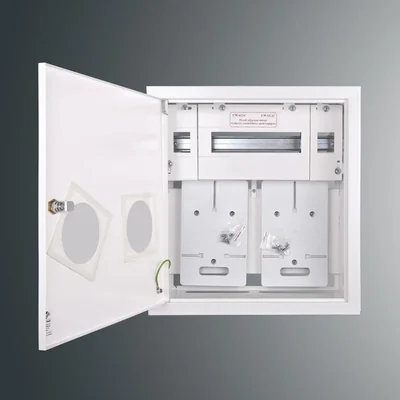 Cuadro de distribución RW 17NN 2T1F+15S 432x403x170; puerta completa; z.p.9081; IP30; RAL9003