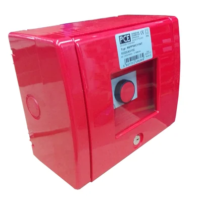 Cuadro de protección contra incendios de superficie IP55 95PPNT con pulsador de mando