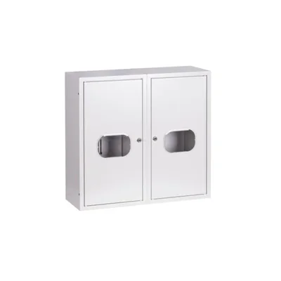 CUADRO ELÉCTRICO NRL 2L 24 CON CERRADURA Y CRISTAL (4-326) RAL 9003