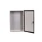 Cuadro eléctrico RH de 300x400x210 mm, acero inoxidable pintado RAL 7035.