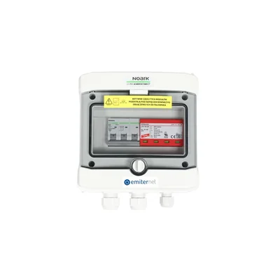 Cuadro hermético de conexión AC EMISOR IP65 con descargador de sobretensiones AC Dehn tipo 1+2 20A 3-F