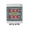 Cuadro hermético de conexión CC EMITER IP65 con descargador de sobretensiones CC Dehn 1000V tipo 1+2 6x string fotovoltaico 6x MPPT