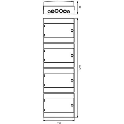 Cuadro Hermético ENCOLADO RH-48/4
